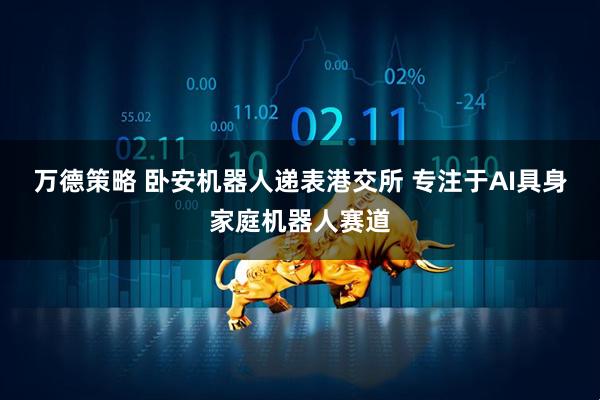 万德策略 卧安机器人递表港交所 专注于AI具身家庭机器人赛道